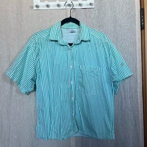 Striped Green Men's Shirt